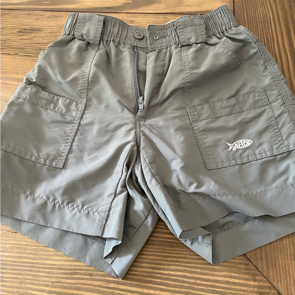 Boys dark gray Aftco shorts size 26.